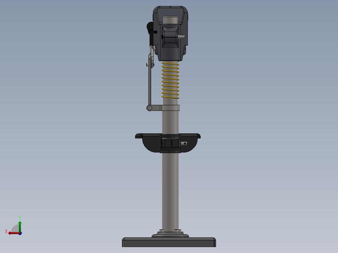 邓莫尔钻床后视图