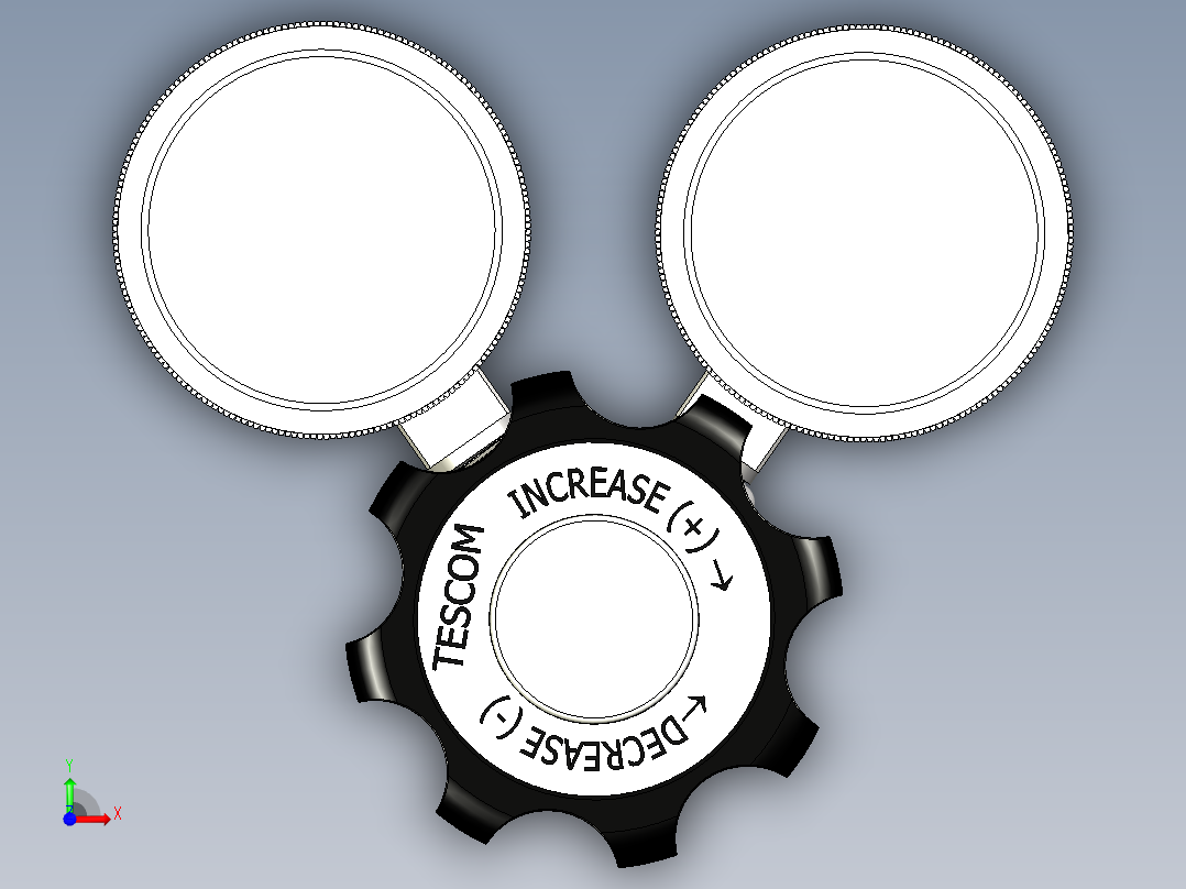 TESCOM 44-1100系列压力调节器控制前视图