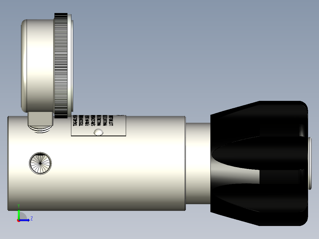 TESCOM 44-1100系列压力调节器控制左视图