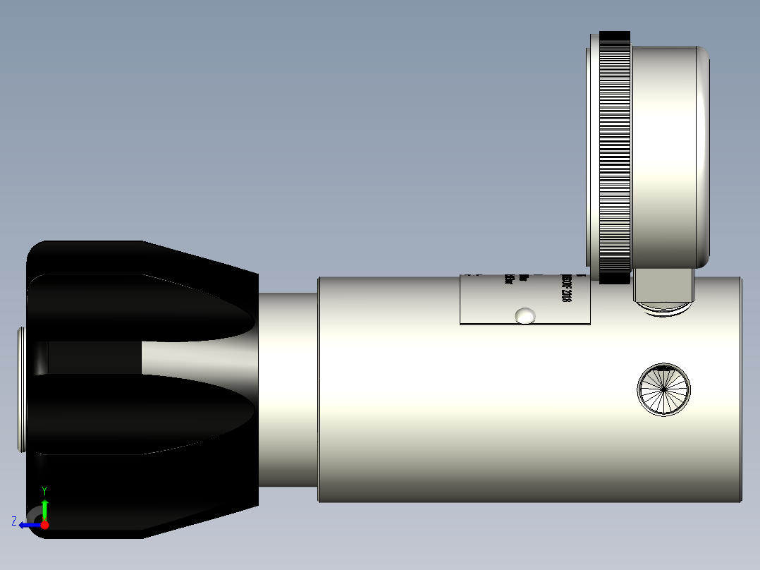 TESCOM 44-1100系列压力调节器控制右视图
