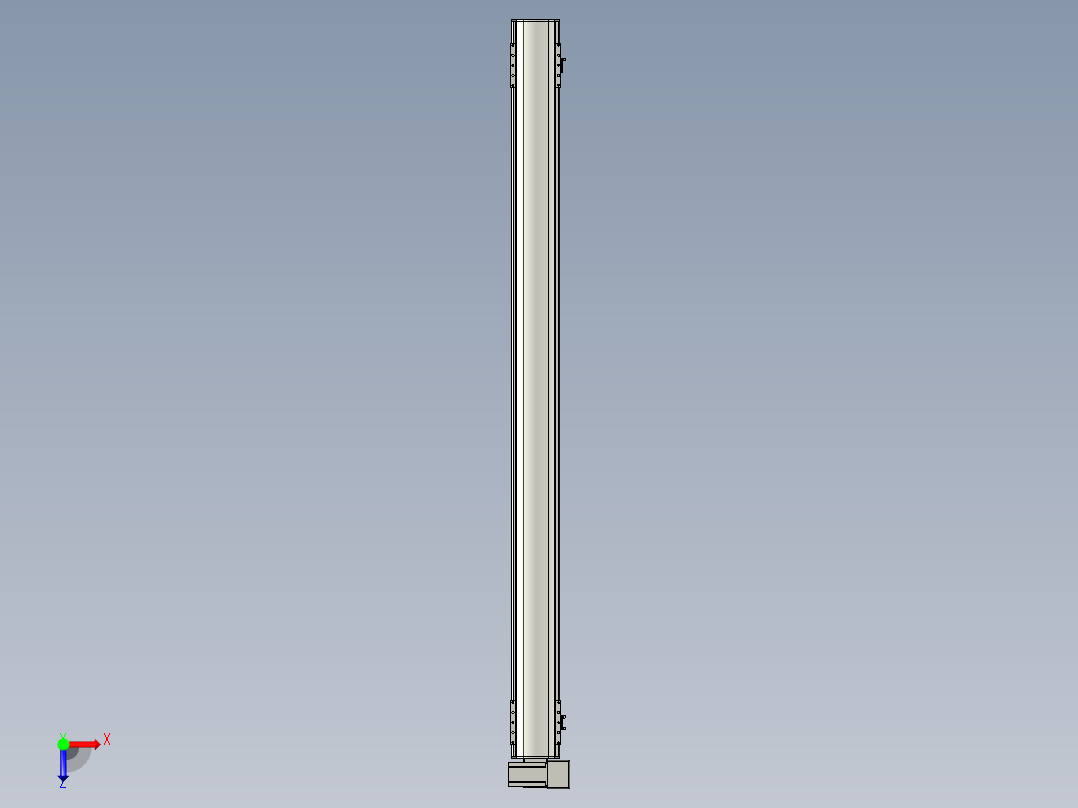 直线模组WG-LHB12-S1600-RU设计图纸俯视图