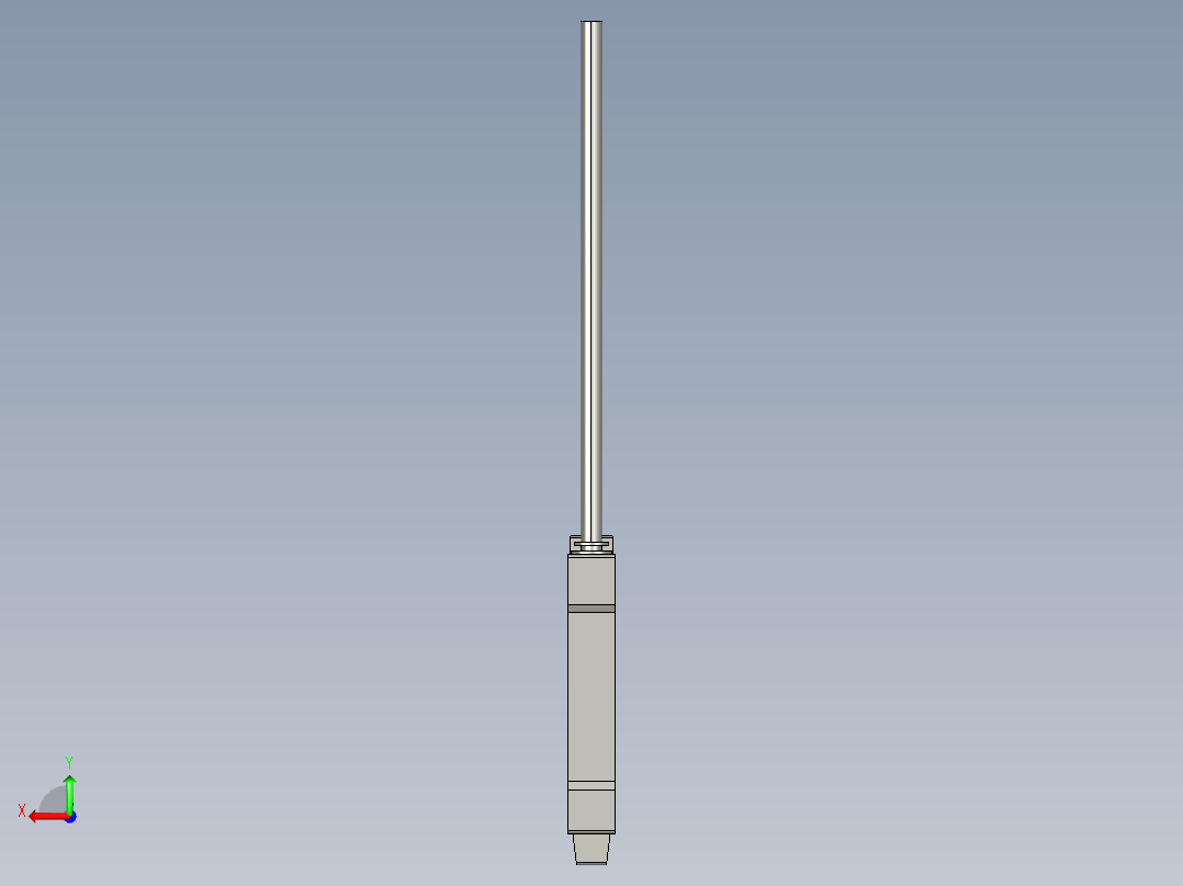 基恩士FS-M1_kc图纸模型后视图