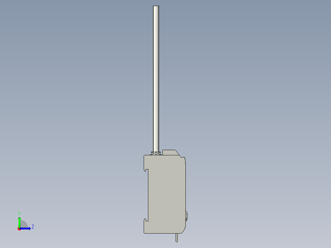 基恩士FS-M1_kc图纸模型左视图