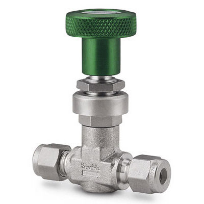 不锈钢高流量计量阀，6毫米世伟洛克管接头