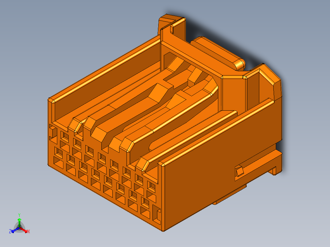 连接器AAUS01DS0-016K0123正等轴测图
