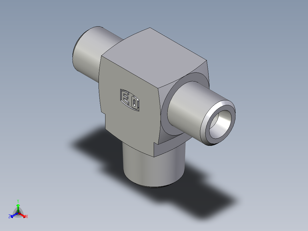卡套式工业通用硬管接头EO_Male_stud_run_tee_TE04LLRCFX