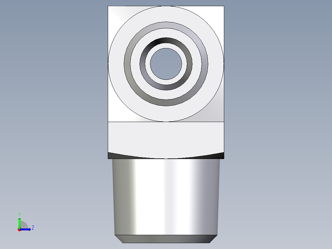 卡套式工业通用硬管接头EO_Male_stud_run_tee_TE04LLRCFX左视图