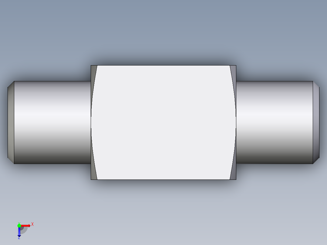 卡套式工业通用硬管接头EO_Male_stud_run_tee_TE04LLRCFX俯视图