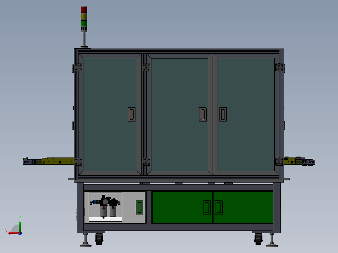 双工位贴易撕贴胶纸设备sw18后视图