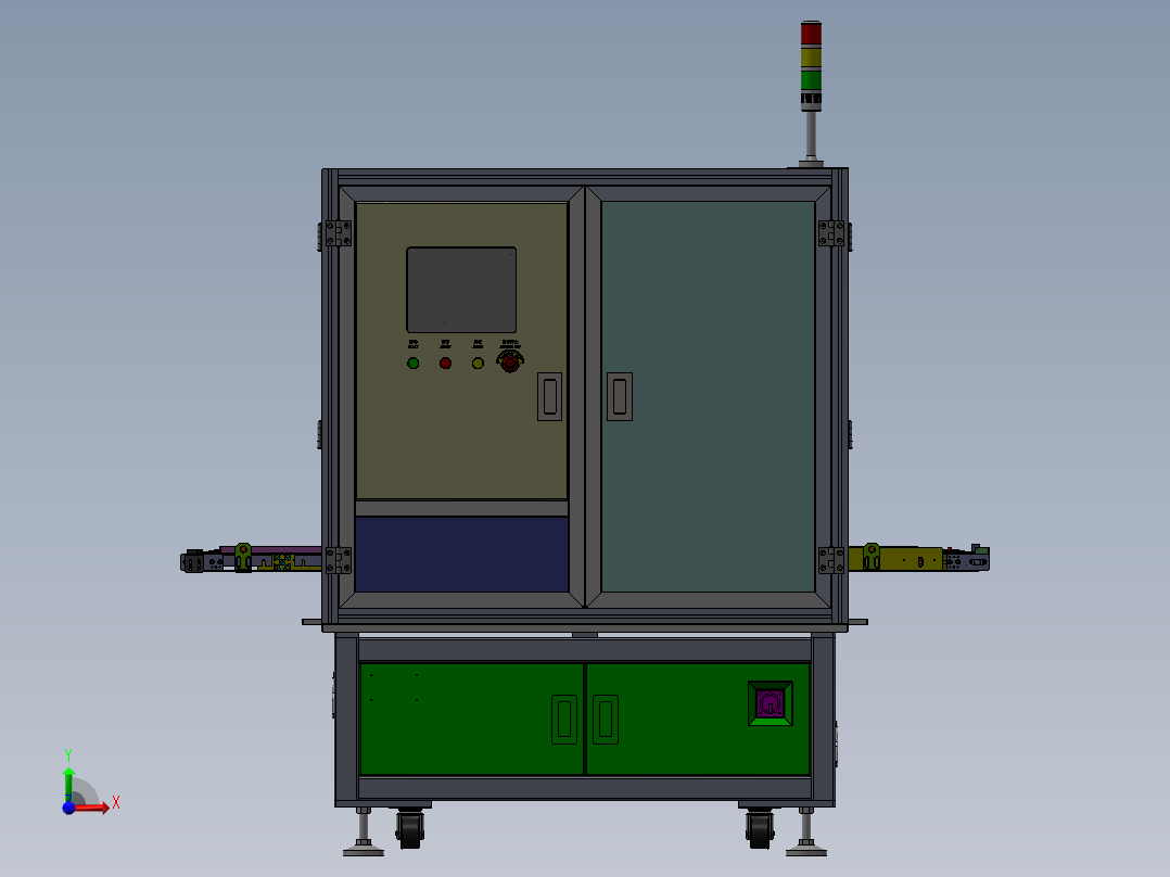 自动头部胶纸贴合机sw18前视图