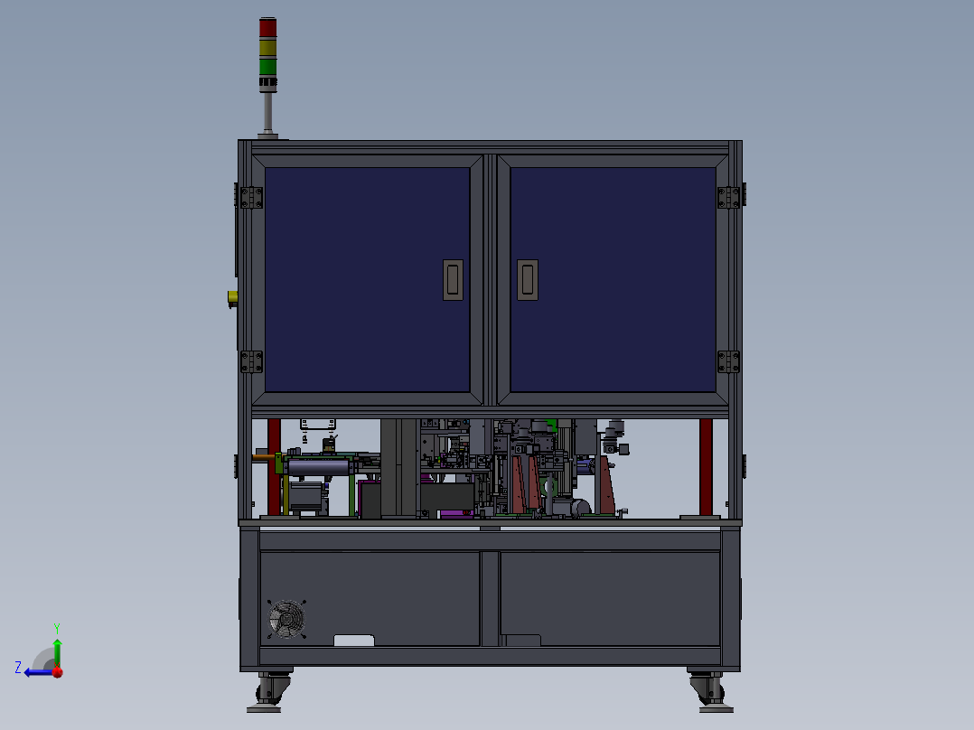 自动头部胶纸贴合机sw18右视图