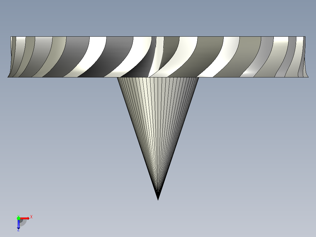 涡轮 叶片 涡扇 (34)俯视图