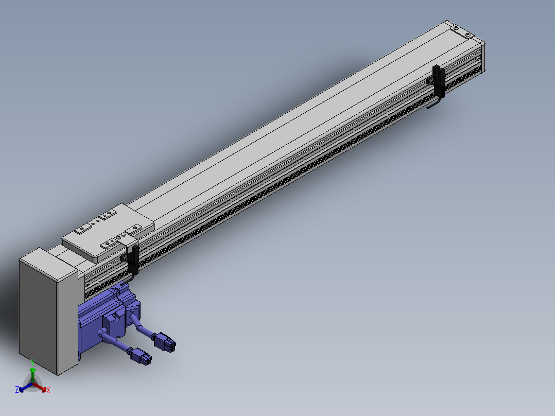精密模组MY60-T10-500L-BM-P20B-C4-C正等轴测图