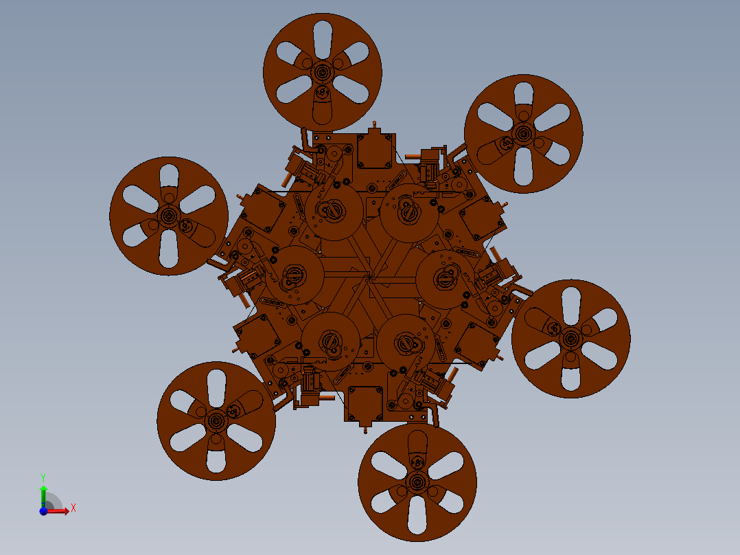 太空飞行器前视图