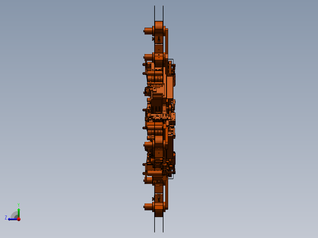 太空飞行器右视图
