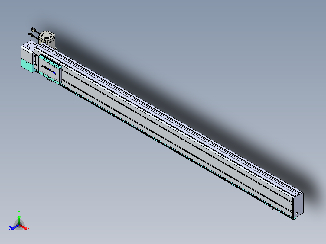 威洛博VBC同步带传动一无尘环境VBC14-L45-S1700-BLD-ZP75-C3正等轴测图
