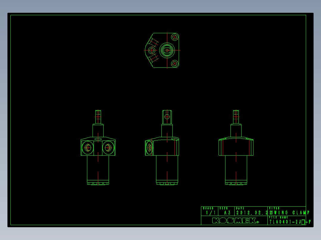 KOSMEKTLA0401-2Jx-P多系列多零件图纸模型