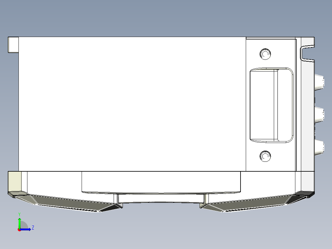 户外音响建模左视图