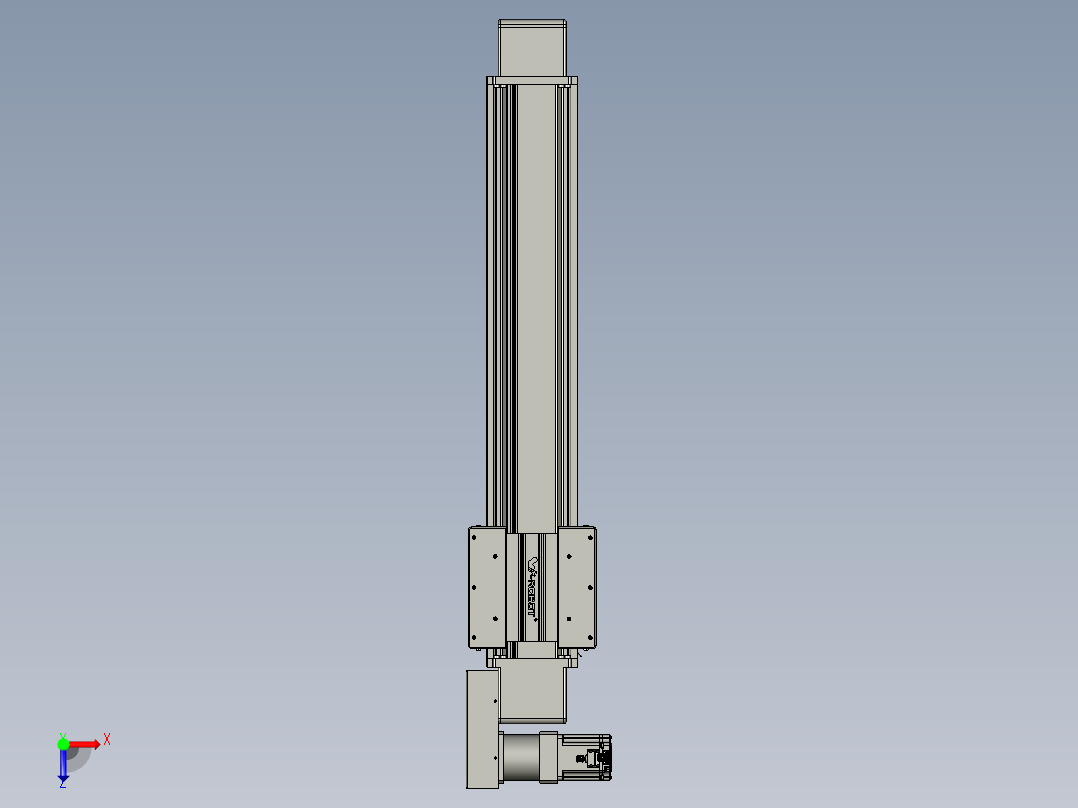 威洛博直线电机模组EB16-L208-S150-BR-ZP75-MS3-5K俯视图