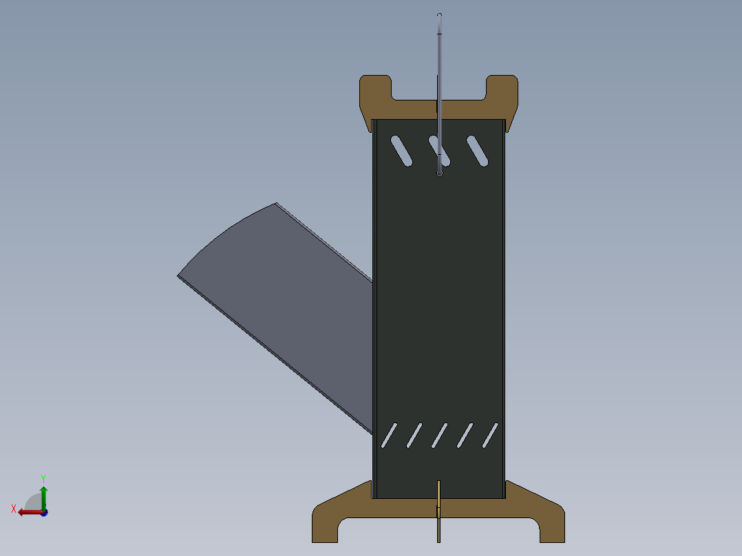 组装式钣金炉子燃木炉后视图