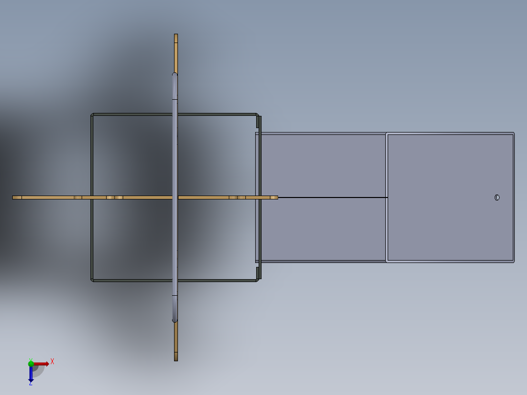 组装式钣金炉子燃木炉俯视图