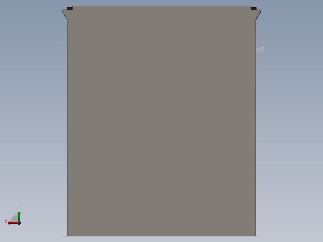 燃气灶具后视图