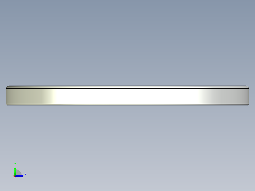 紧固件-STEP 0.3125 Flat Washer左视图