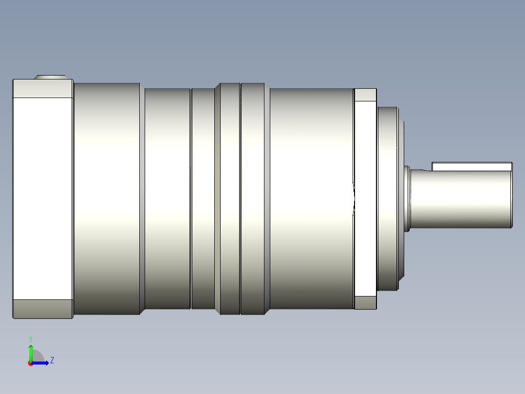 多摩川行星减速机TB-060-L2-14BK14左视图