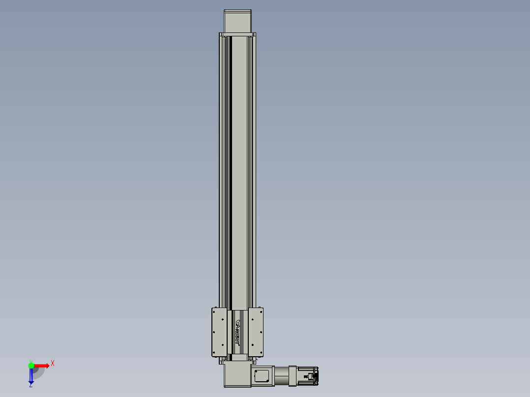 威洛博直线电机模组EB16-L208-S1150-L-ZP75-MS3-5K俯视图