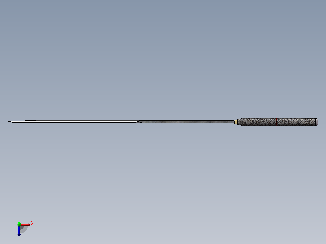 尼泊尔刀俯视图