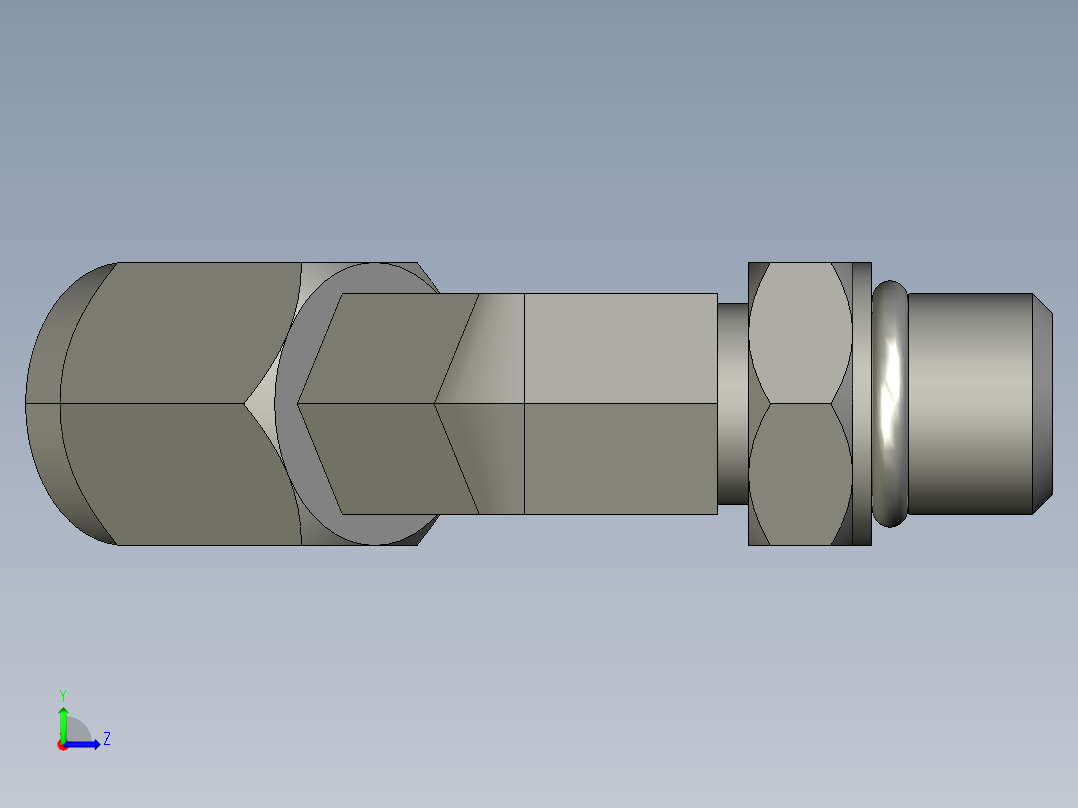 卡套式工业通用硬管接头4_v5bu-s左视图