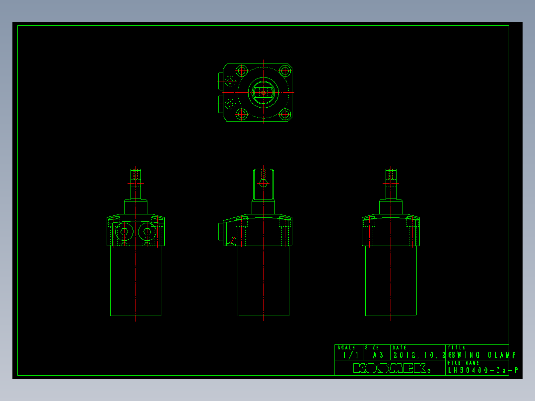 LHS0400-Cx-P多系列多零件图纸模型