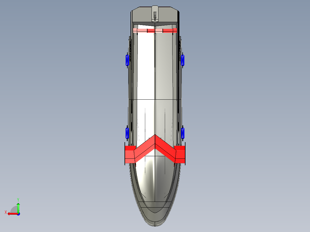 Dolphin Seabus游艇模型后视图