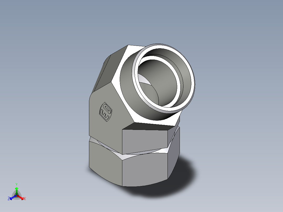 卡套式工业通用硬管接头EO_Swivel_nut_45_deg_elbow_EV35LOMD71