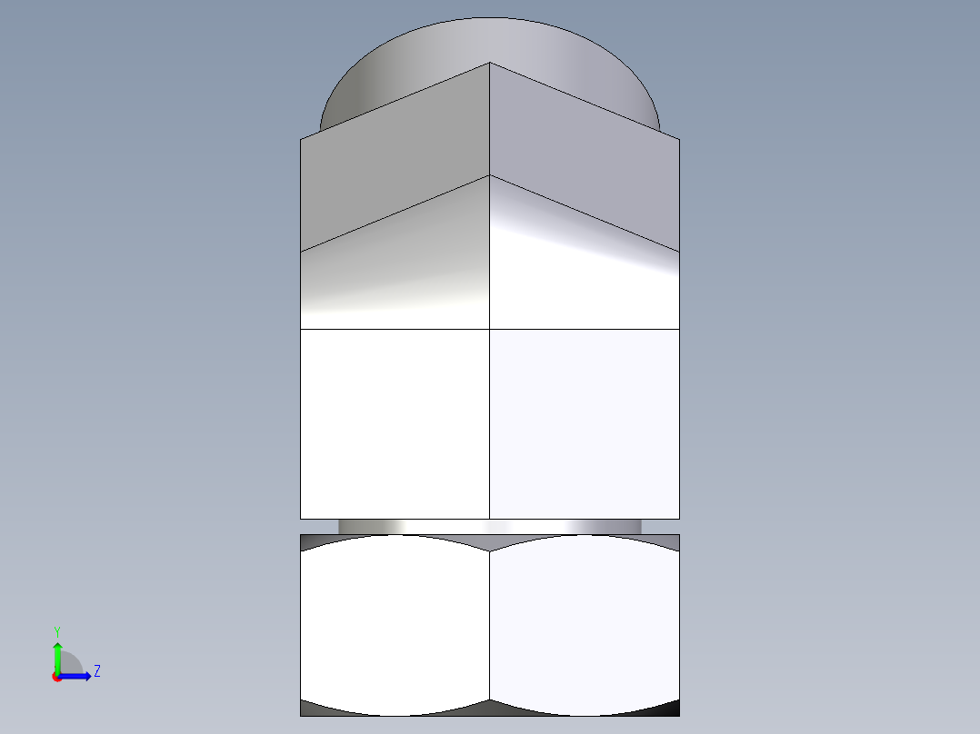 卡套式工业通用硬管接头EO_Swivel_nut_45_deg_elbow_EV35LOMD71左视图