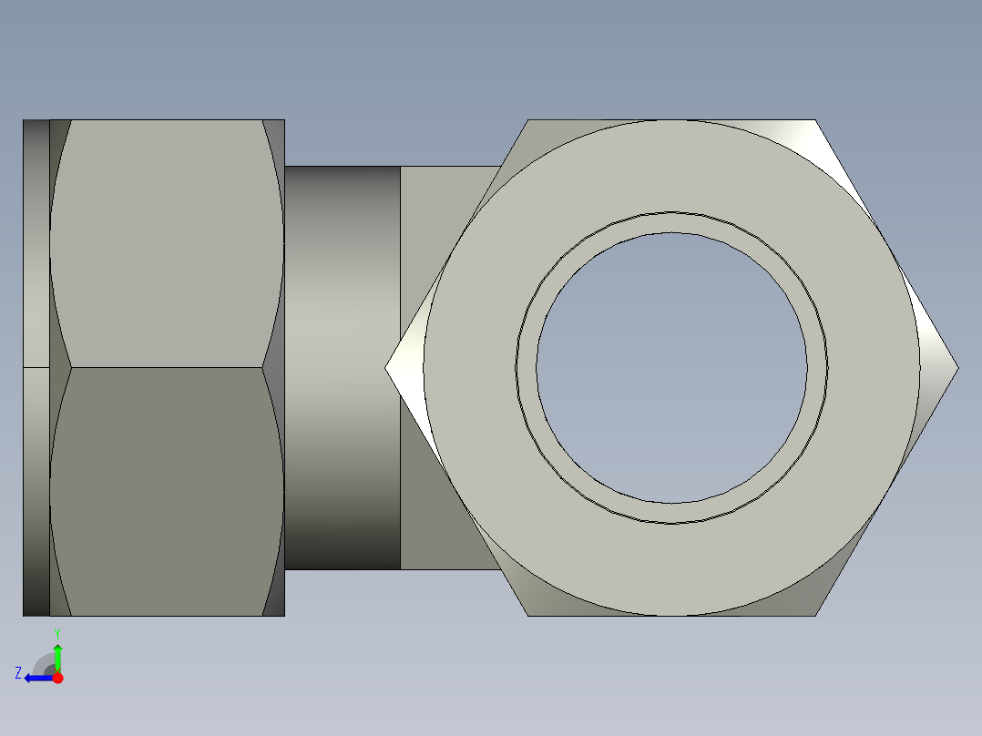 卡套式工业通用硬管接头20_jbu-s右视图