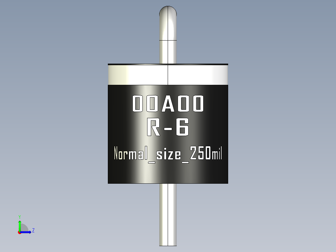 轴向二极管-R-6_Normal_size_250mil_rev1.0.rar左视图