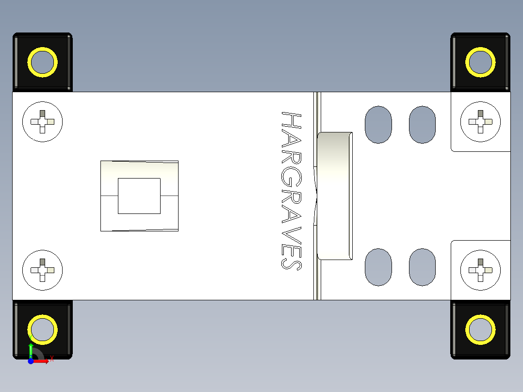 SERIES EZ-MOUNT - MINATURE DIAPHRAGM PUMP VIBRATION ISOLATION MOUNTING SYSTEM (16)系列图纸前视图