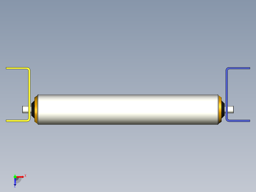 滚筒输送机 (4)俯视图