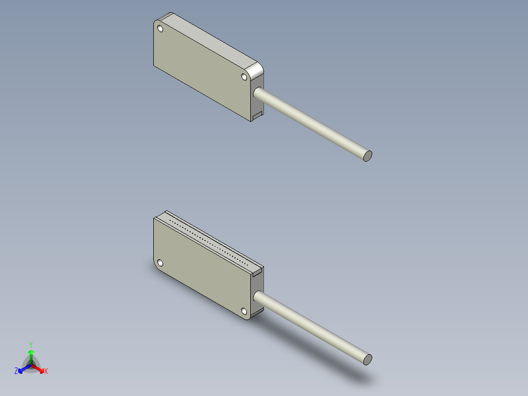 矩阵光纤_对射型FT-S15正等轴测图