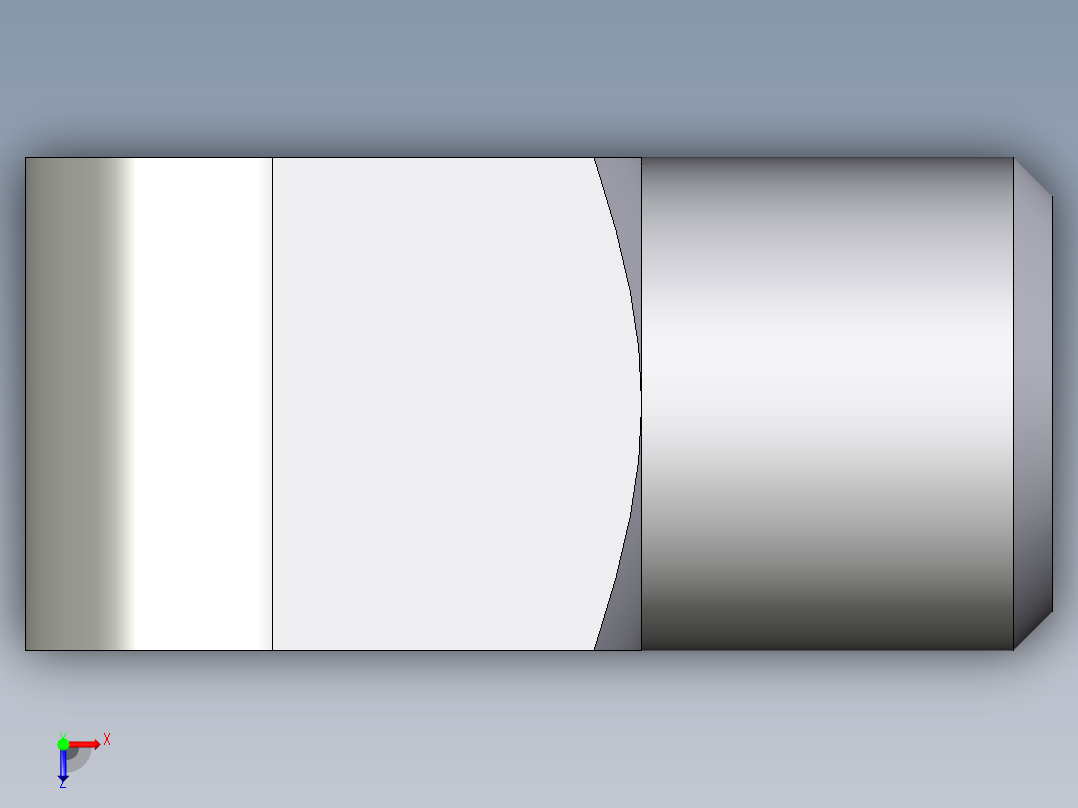 卡套式工业通用硬管接头EO_Union_elbow_W06LCFX俯视图
