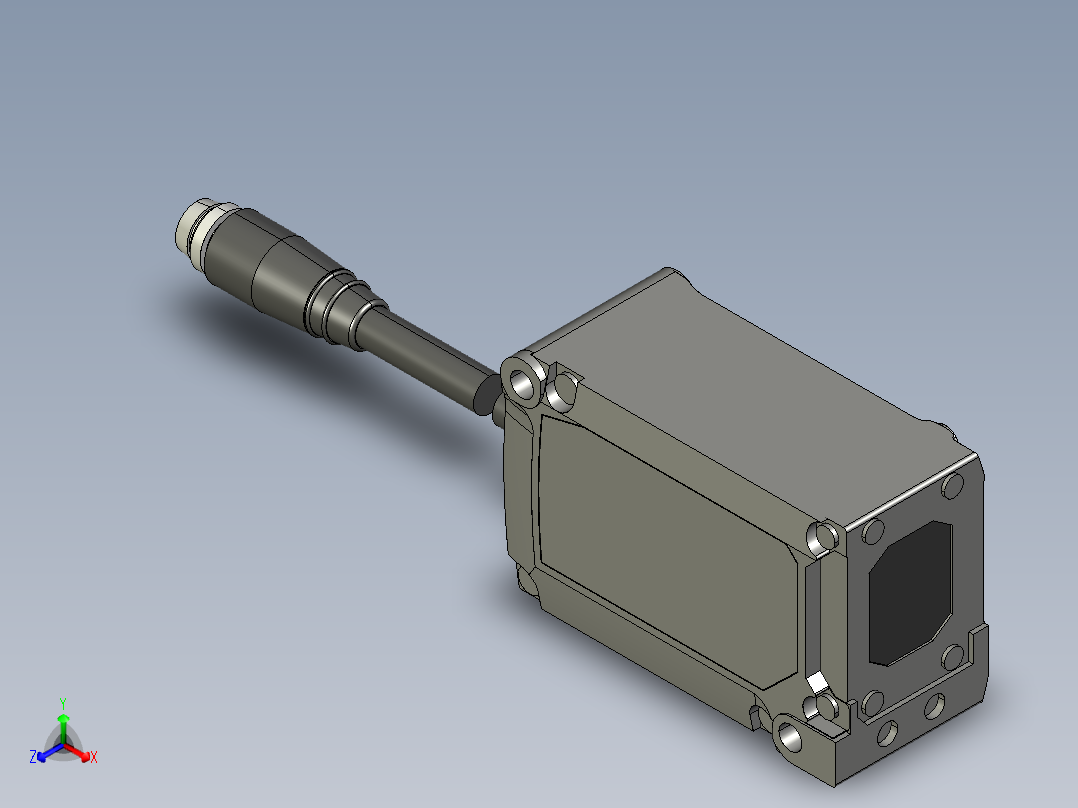 基恩士IG-010_T_kc图纸模型正等轴测图