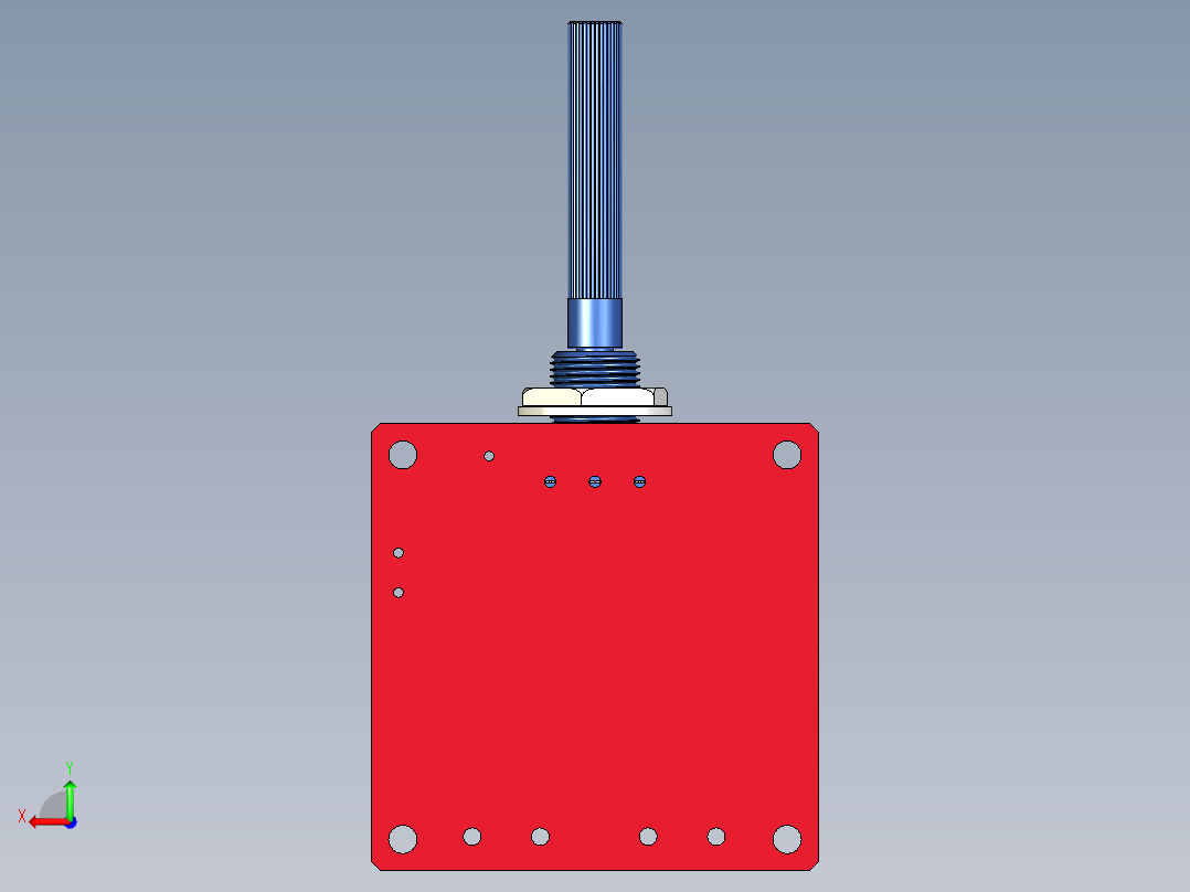 LED灯丝驱动器PCB后视图