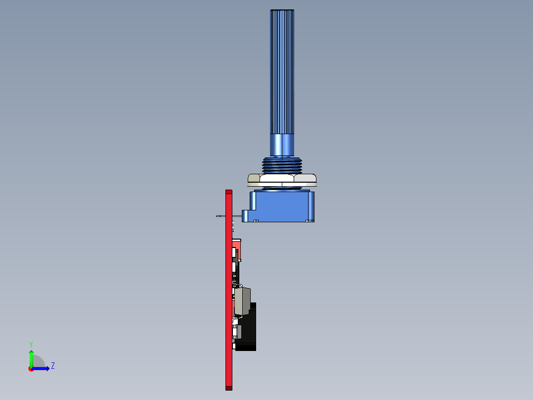 LED灯丝驱动器PCB左视图