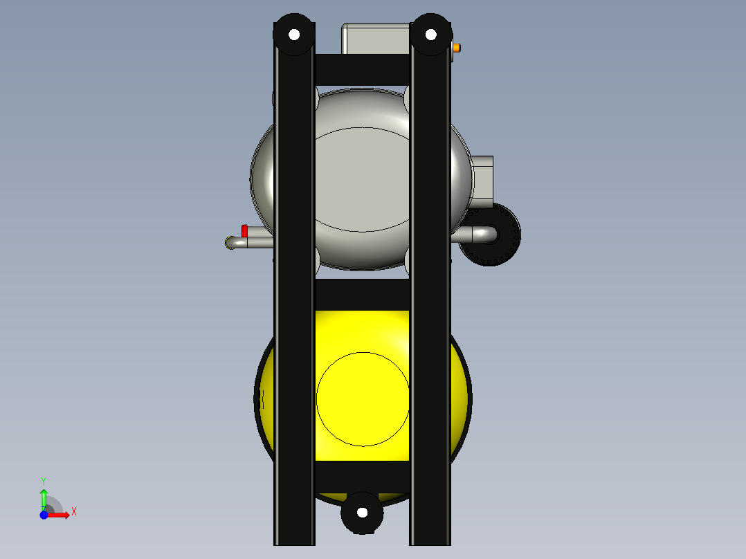 DIY喷笔压缩机--stp前视图