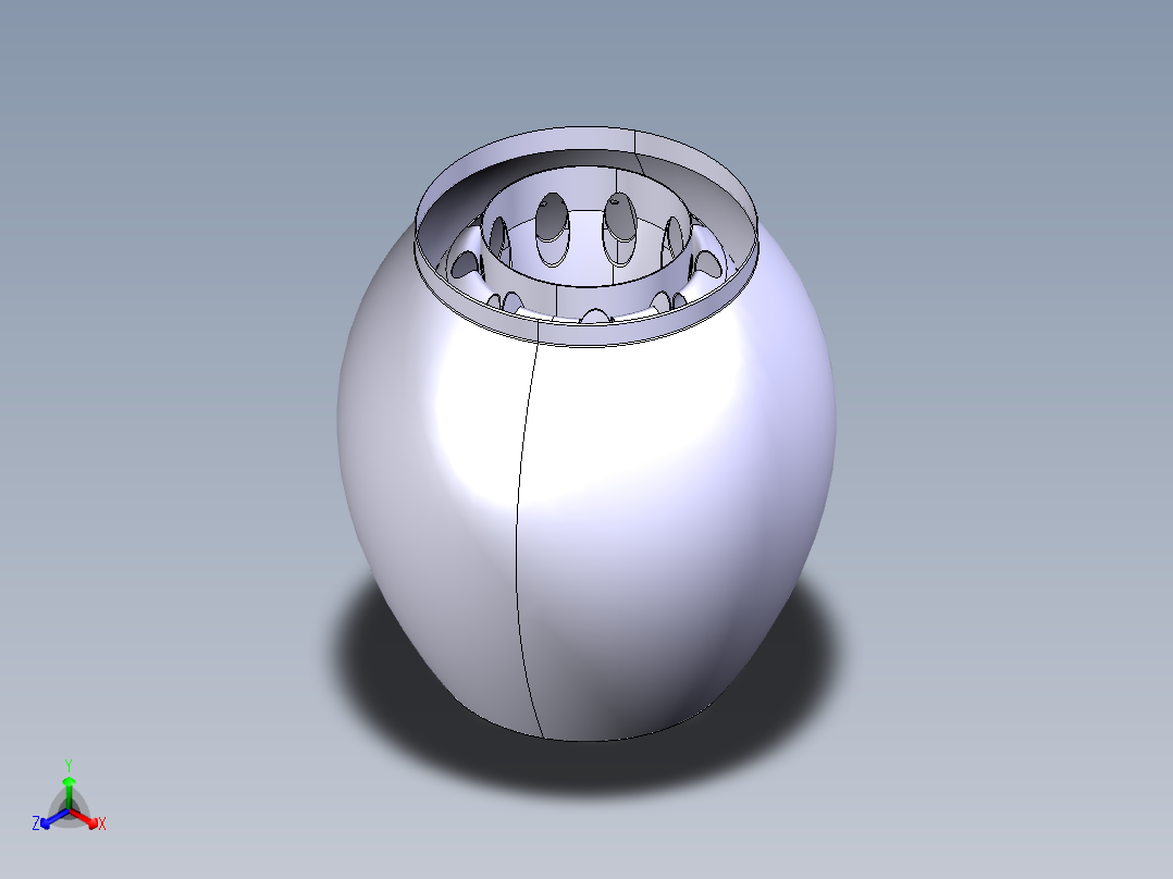 燃气轮机燃烧室---模型格式为 catia正等轴测图