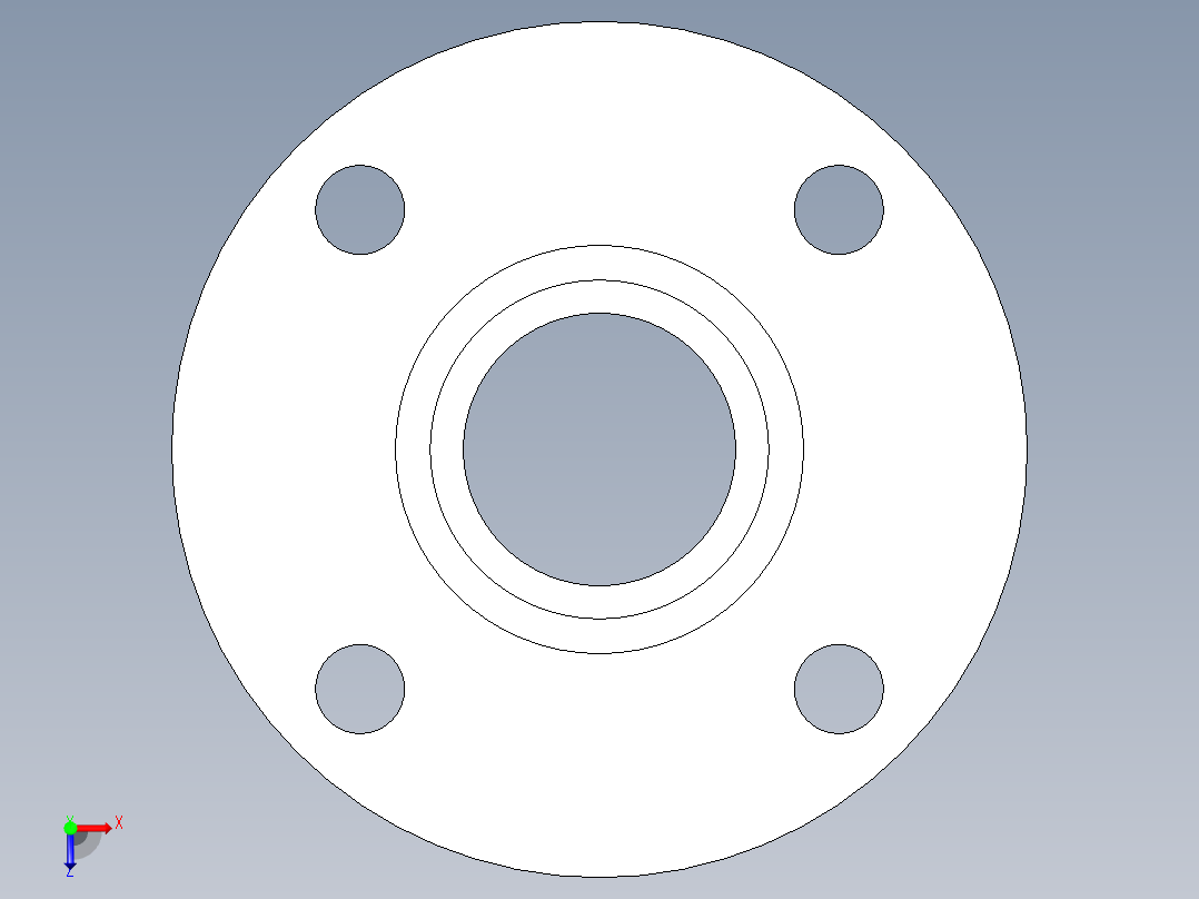 CPVC管件28-Sch80_Flange Vanstone_SPIG_9856-020_2in俯视图