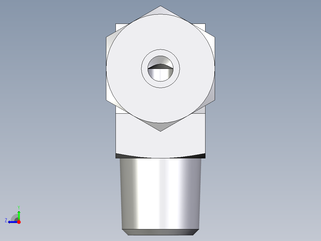 卡套式工业通用硬管接头EO_Male_stud_elbow_WE06SMCF右视图