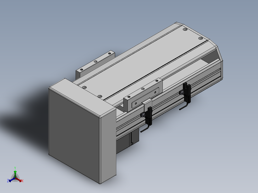 精密模组MY130-T10-100L-BM-P20B-C4-C正等轴测图