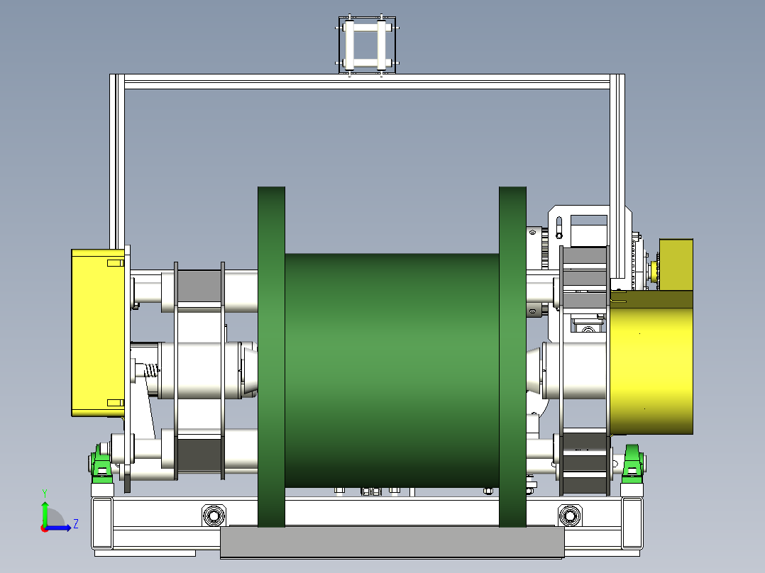 全自动放线机左视图
